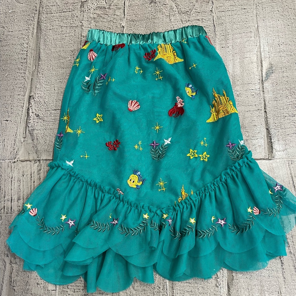 VGUC Hanna Andersson Little Mermaid tulle skirt, small